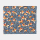Fancy Oranda Goldfish Fleece Deken (Voorkant (Horizontaal))