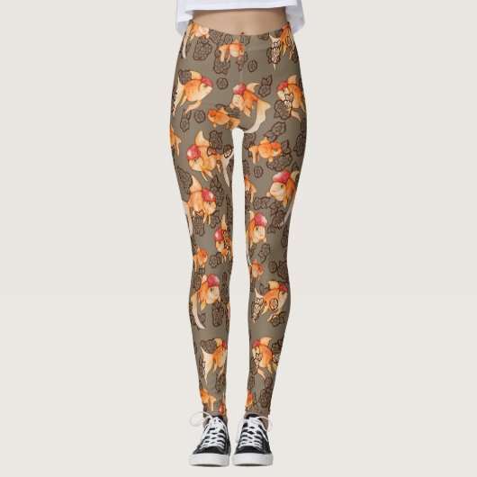 Fancy Oranda Goldfish Leggings (Voorkant)