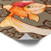 Fancy Oranda Goldfish Poster (Hoek)
