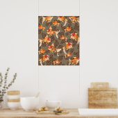 Fancy Oranda Goldfish Poster (Keuken)
