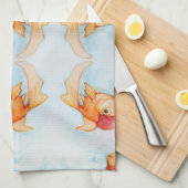 Fancy Oranda Goldfish Theedoek (Quarter Fold)