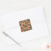 Fancy Oranda Goldfish  Vierkante Sticker (Envelop)