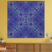 fancy paarse arabesk ontwerp canvas afdruk (Insitu (Woonkamer))
