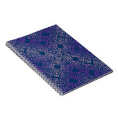 fancy paarse arabesk ontwerp notitieboek (Rechterzijde)