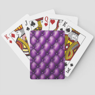 Fancy Paarse gestoffeerd Pokerkaarten