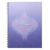 Fancy Paarse laptop Notitieboek (Voorkant)