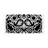 Fancy Paisley Patroon Bloemen Scheurdruppels Rubberstempel (Afrduk)