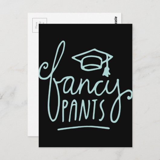 Fancy Pants Funny Afstudeerder Briefkaart (Voorkant / Achterkant)