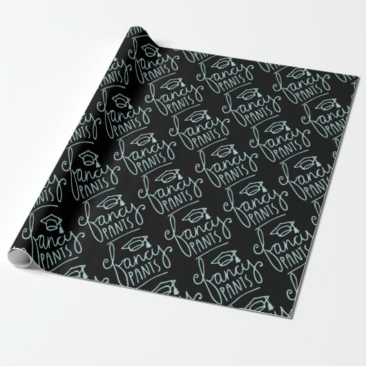 Fancy Pants Funny Afstudeerder Cadeaupapier (Uitgerold)