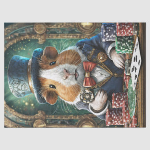 Fancy Pants heeft een Flush, Cavia speelt Poker Tissuepapier