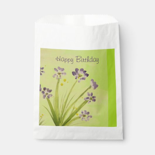 Fancy papieren koekjeszakken bedankzakje (Voorkant)