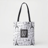 Fancy Paris Monogram Draagtas (Voorkant)