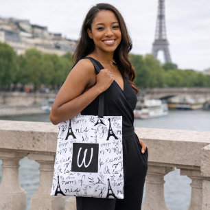 Fancy Paris Monogram Draagtas