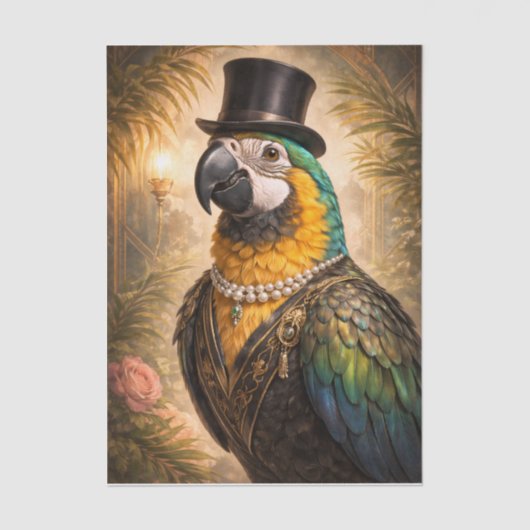 Fancy Parrot Tissuepapier (Voorkant)