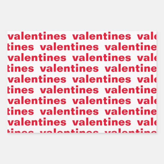 Fancy patroon met rode en roze Valentijnse  Inpakpapier Vel (Voorkant 2)