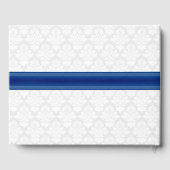 Fancy Peacock Feather Mariage livre d'hôtes (Verso)