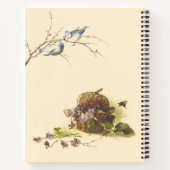 Fancy Peacock Feathers Flora and Fauna Art Journal Notitieboek (Achterkant)