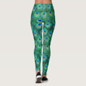 Fancy Peacock-ventilatoren All-Over-Print Leggings (Achterkant)