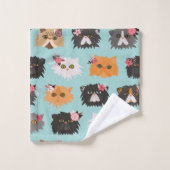 Fancy Perzische katten Bad Handdoek (Wasdoekje)