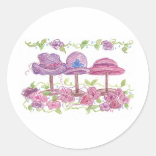 Fancy Petten en bloemen Ronde Sticker