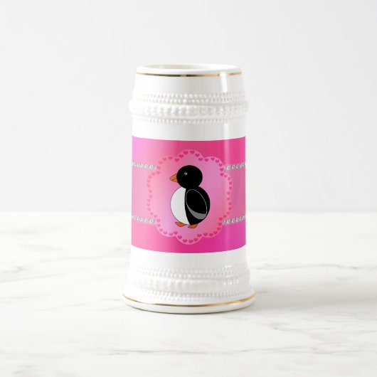 Fancy pinguïn roze bierpul (Center)