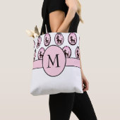 Fancy Poodles Monogram Canvas tas (Dichtbij)