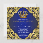 Fancy Prince Boy Baby Shower Invitations (Dos)
