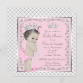 Fancy Princess Baby Shower Invitations (Devant / Derrière)