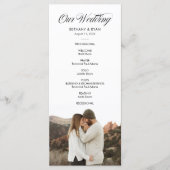 Fancy programma voor de dag van de bruiloft van de (Voorkant)