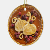 Fancy Pumpkin Pie Kerstmis Keramisch Ornament (Links)