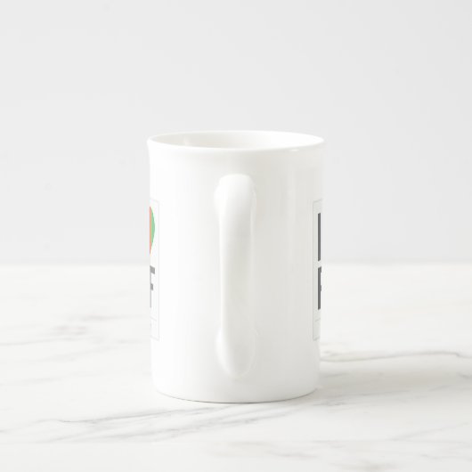 Fancy R+F-Mok Porselein Kop (Achterkant)