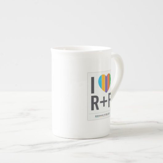 Fancy R+F-Mok Porselein Kop (Voorkant rechts)