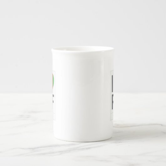 Fancy R+F-Mok Porselein Kop (Voorkant)
