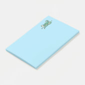 Fancy R Monogram Groene Moeder van Pearl Post-it® Notes (Schuin)