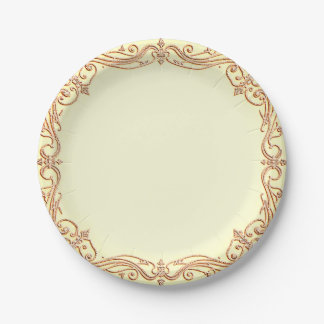 Fancy rand papieren bord