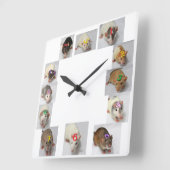 Fancy Rat Clock Vierkante Klok (Hoek)