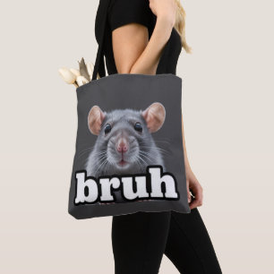 Fancy Rat Knaagdier Eigenaar Meme Bruh Huisdier Ra Draagtas
