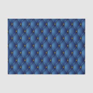 Fancy regal Royal Blue Diamond Tuft Print Tissuepapier