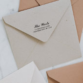 Fancy retouradres familie  zelfinktende stempel