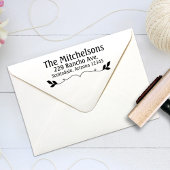 Fancy retouradres Rubberstempel