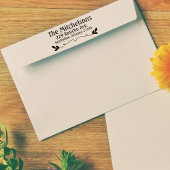 Fancy retouradres Rubberstempel