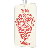 Fancy Rode Valentijn Romantisch Hart Gepersonalise Luchtverfrisser (Links)