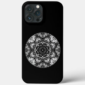 Fancy rondom ontwerp op zwart. iPhone 13 pro max hoesje