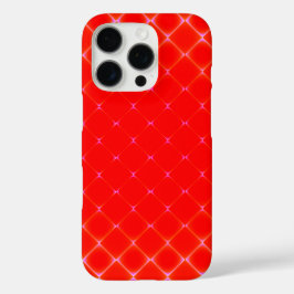 Fancy rood diamantpatroon iPhone 16 pro hoesje