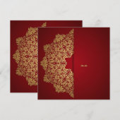 Fancy rood goud kaart (Voorkant / Achterkant)