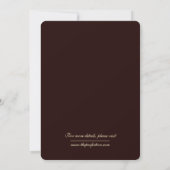 Fancy rood & goud sparen de Datum Uitnodiging (Achterkant)