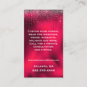 Fancy rood opulent Visitekaartje (Achterkant)