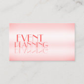 Fancy Roos Roze Noble Mirror Letters Professional Visitekaartje (Voorkant)