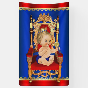 Fancy Royal Prince Boy Baby shower Spandoek