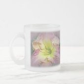 Fancy Roze Daylily Matglas Koffiemok (Links)